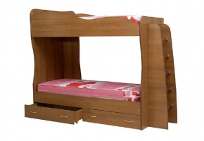 Кровать детская 2-х ярусная Юниор-1 (800*2000) ЛДСП в Игре - igra.ok-mebel.com | фото 1