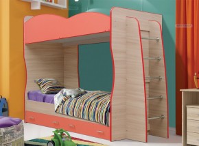 Кровать детская 2-х ярусная Юниор-1.1 (800*2000) ЛДСП в Игре - igra.ok-mebel.com | фото
