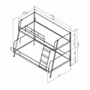 Кровать двухъярусная Дельта Лофт-20.02.04 Белый в Игре - igra.ok-mebel.com | фото 2