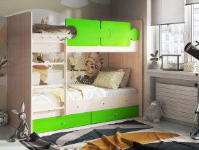 Кровать двухъярусная "Тетрис" (щиты) с бортиками + ящики в Игре - igra.ok-mebel.com | фото