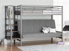 Кровать двухъярусная с диваном "Мадлен-3" (Серый/Серый) в Игре - igra.ok-mebel.com | фото