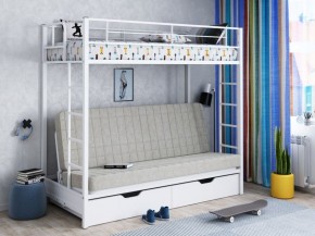 Кровать двухъярусная с диваном "Мадлен-ЯЯ" с ящиками в Игре - igra.ok-mebel.com | фото