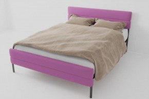 Кровать Горизонт Мини с ортопедическим основанием 800 (велюр розовый) в Игре - igra.ok-mebel.com | фото 1