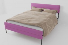 Кровать Горизонт Мини с ортопедическим основанием 800 (велюр розовый) в Игре - igra.ok-mebel.com | фото