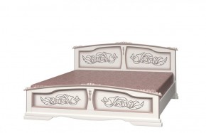 ЕЛЕНА Кровать из массива 1400 (Дуб Молочный) в Игре - igra.ok-mebel.com | фото