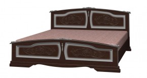 ЕЛЕНА Кровать из массива 1400 (Орех темный) в Игре - igra.ok-mebel.com | фото
