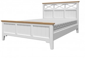 ГРАЦИЯ-5 Кровать из массива 1400 (Белый Античный/Сосна) в Игре - igra.ok-mebel.com | фото