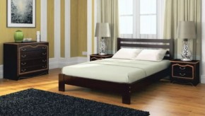 ВЕРОНИКА Кровать из массива 1600 (Темный орех) в Игре - igra.ok-mebel.com | фото