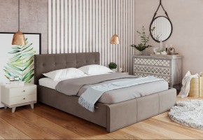 Кровать Изабелла с латами Newtone cacao 1400x2000 в Игре - igra.ok-mebel.com | фото 2