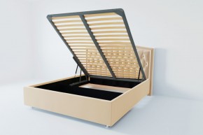 Кровать Калининград с ПМ 800 (экокожа бежевая) в Игре - igra.ok-mebel.com | фото