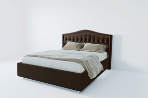 Кровать Калининград с ПМ 800 (экокожа коричневая) в Игре - igra.ok-mebel.com | фото 2