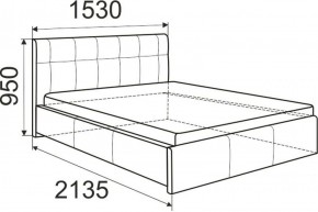 Кровать Изабелла с латами Newtone light beige 1400x2000 в Игре - igra.ok-mebel.com | фото