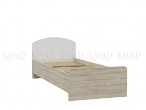 МАРТИНА Кровать 800 с настилом ЛДСП (Белый глянец/дуб сонома) в Игре - igra.ok-mebel.com | фото