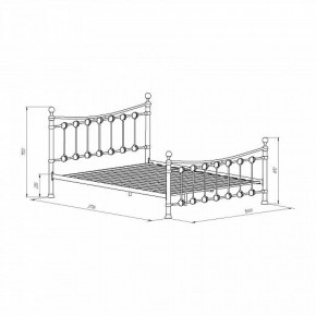 Кровать металлическая "Эльда" Черный/Золото в Игре - igra.ok-mebel.com | фото 2
