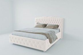 Кровать Нягань с ПМ 1200 (экокожа белая) в Игре - igra.ok-mebel.com | фото 2