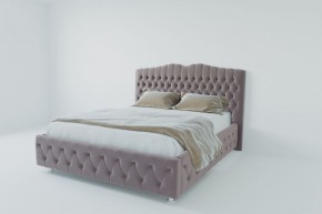 Кровать Нягань с ПМ 1600 (велюр темно-серый) в Игре - igra.ok-mebel.com | фото