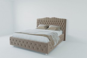 Кровать Нягань с ПМ 1800 (велюр серый) в Игре - igra.ok-mebel.com | фото 2