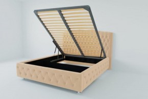 Кровать Нягань с ПМ 2000 (экокожа бежевая) в Игре - igra.ok-mebel.com | фото