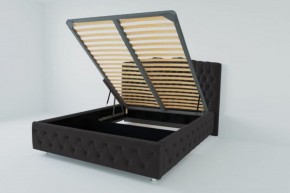 Кровать Нягань с ПМ 2000 (экокожа кольт ч) в Игре - igra.ok-mebel.com | фото