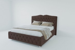 Кровать Нягань с ПМ 2000 (экокожа коричневая) в Игре - igra.ok-mebel.com | фото