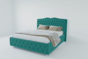 Кровать Нягань с ПМ 2000 (велюр бирюзовый) в Игре - igra.ok-mebel.com | фото 2