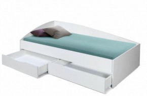 Кровать одинарная "Фея - 3" асимметричная 2000х900 (белая) в Игре - igra.ok-mebel.com | фото 2