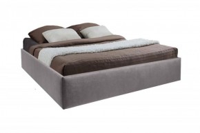 Кровать Подиум с ПМ 1600 (велюр темно-серый) в Игре - igra.ok-mebel.com | фото