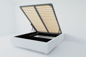 Кровать Подиум с ПМ 800 (экокожа белая) в Игре - igra.ok-mebel.com | фото