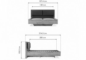 Кровать полутораспальная Клауд в Игре - igra.ok-mebel.com | фото 11