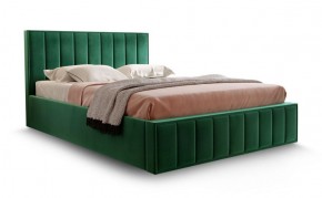 Кровать "Вена" 1600 СТАНДАРТ Вариант 1 Мора зеленый + бельевой ящик с кроватным основанием и подъемным механизмом в Игре - igra.ok-mebel.com | фото