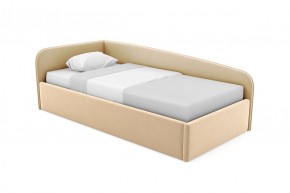 Кровать угловая Лэсли интерьерная +настил ДСП (120х200) 1 кат. ткани в Игре - igra.ok-mebel.com | фото