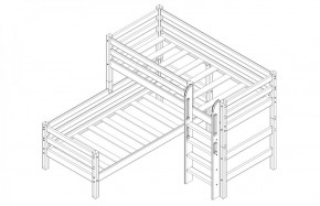 Кровать угловая с прямой лестницей Соня (Вариант 7) в Игре - igra.ok-mebel.com | фото 4