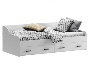 ВЕГА NEW Кровать 900 с настилом ЛДСП (Белый глянец/белый) в Игре - igra.ok-mebel.com | фото