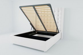 Кровать Венеция ЛЮКС с ПМ 800 (экокожа белая) в Игре - igra.ok-mebel.com | фото
