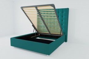 Кровать Венеция ЛЮКС с ПМ 900 (велюр бирюзовый) в Игре - igra.ok-mebel.com | фото