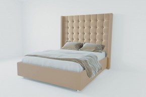 Кровать Венеция ЛЮКС с ПМ 900 (велюр светло-серый) в Игре - igra.ok-mebel.com | фото 2