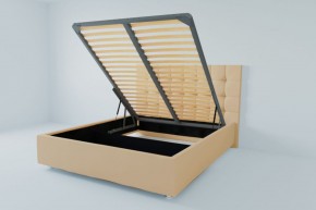 Кровать Венеция с ПМ 800 (экокожа бежевая) в Игре - igra.ok-mebel.com | фото