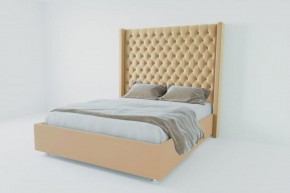 Кровать Версаль ЛЮКС без основания 800 (экокожа бежевая) в Игре - igra.ok-mebel.com | фото