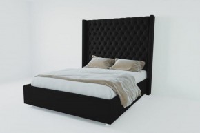 Кровать Версаль ЛЮКС без основания 800 (экокожа кольт ч) в Игре - igra.ok-mebel.com | фото