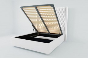 Кровать Версаль ЛЮКС с ПМ 800 (экокожа белая) в Игре - igra.ok-mebel.com | фото 2