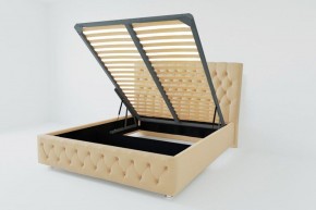 Кровать Версаль с ПМ 900 (экокожа бежевая) в Игре - igra.ok-mebel.com | фото 2