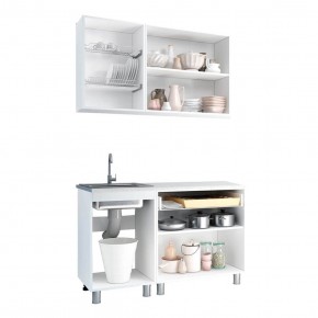 Кухня Айсбери 1.2 м (Белый/Дуб Сонома) в Игре - igra.ok-mebel.com | фото 2