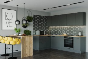 Кухня угловая Антрацит 2600х1600 (Стол. 38мм) в Игре - igra.ok-mebel.com | фото
