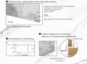 Кухонный фартук со столешницей (А-012) в едином стиле (3050 мм) в Игре - igra.ok-mebel.com | фото 7