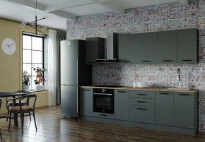 Кухонный гарнитур Антрацит 2800 (Стол. 38мм) в Игре - igra.ok-mebel.com | фото