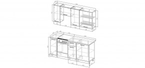 Кухонный гарнитур Белый Глянец 1800 (Стол. 26мм) в Игре - igra.ok-mebel.com | фото 2
