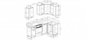 Кухонный гарнитур Белый Глянец 2000*1200 (Стол. 26мм) в Игре - igra.ok-mebel.com | фото 2