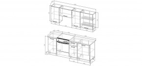 Кухонный гарнитур Белый Глянец 2000 (Стол. 26мм) в Игре - igra.ok-mebel.com | фото 2