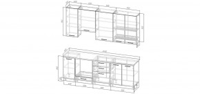 Кухонный гарнитур Белый Глянец 2400 h950 (Стол. 38мм) в Игре - igra.ok-mebel.com | фото 2