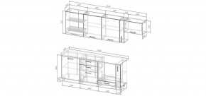 Кухонный гарнитур Белый Глянец 2550 (Стол. 26мм) в Игре - igra.ok-mebel.com | фото 2